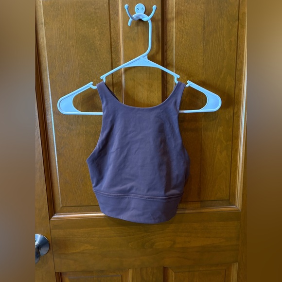 Lululemon Women’s Energy Bra High Neck Long Line Tough Size 6 Dark Oxide - Picture 4 of 12